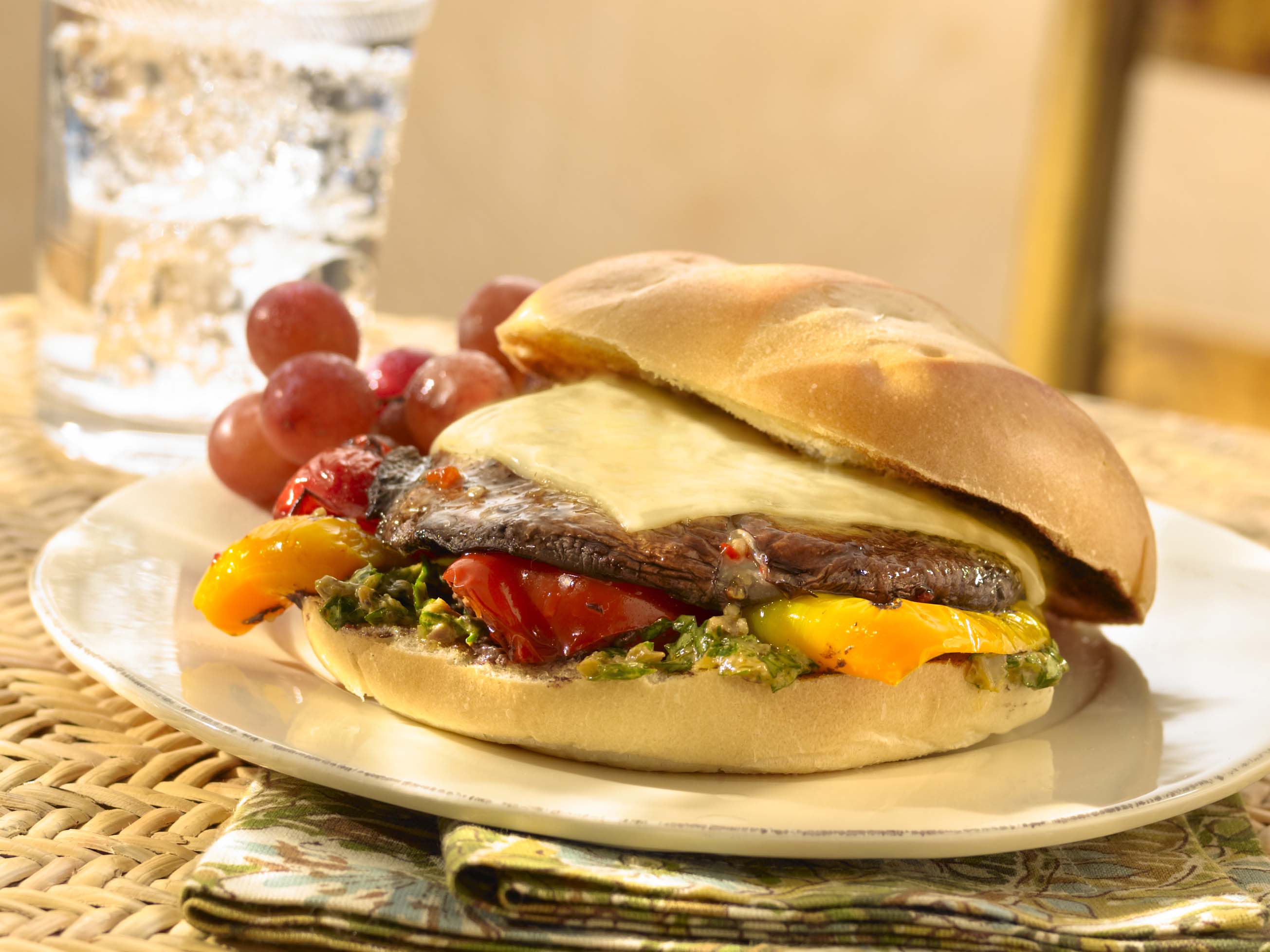 Portobello Mushroom Sandwich | Sargento® Provolone-Mozzarella Cheese